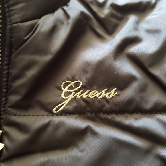 NEW GUESS Reversible Girls Puffer Jacket SZ 2 - Picture 7 of 7